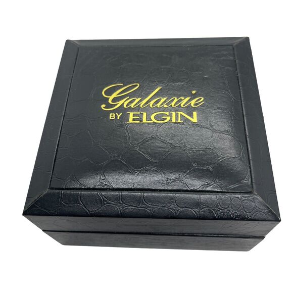 Galaxie By Elgin Cross Pendant Necklace Watch Women Silver Tone In Box Untested main image 10